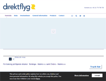 Tablet Screenshot of direktflyg.com